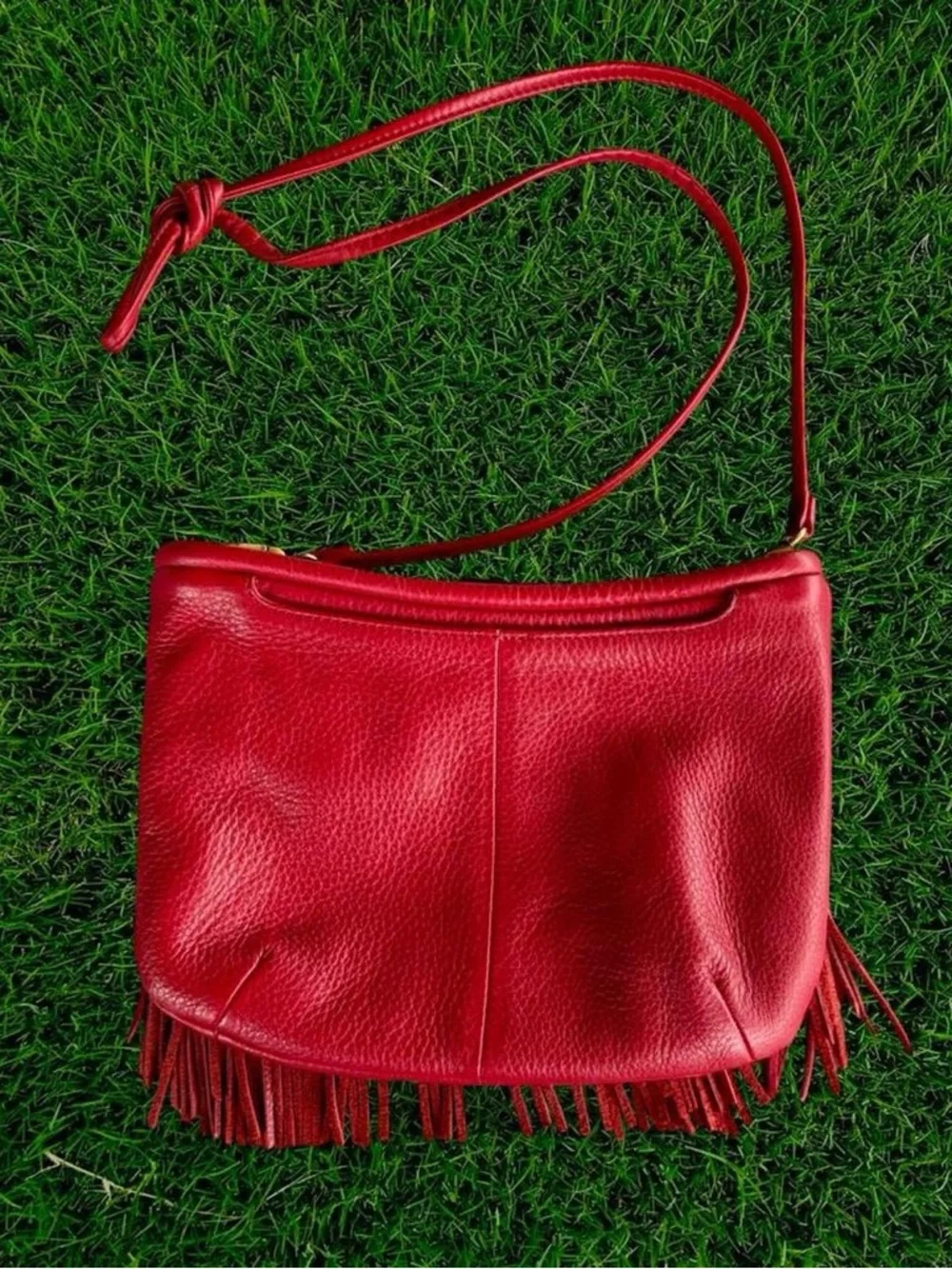 Red Fringe Crossbody Bag - Women - Picture 7 of 7
